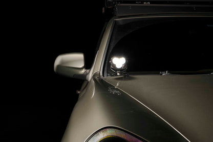 Morimoto 4Banger Ditch Light Kit: 03-10 Cayenne (NCS Yellow SAE Wide Beam)