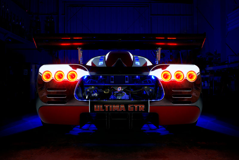 Oracle Ultima GTR LED Waterproof Tail Light Halo Kit - 6 Rings - Red