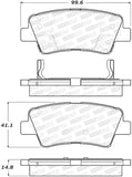 StopTech Premium Ceramic Front Brake Pads - 308.18480