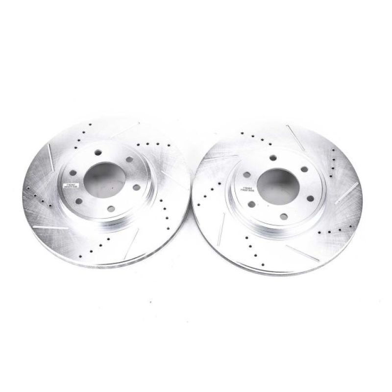 Power Stop 06-09 Chevrolet Trailblazer Front Evolution Drilled & Slotted Rotors - Pair PowerStop