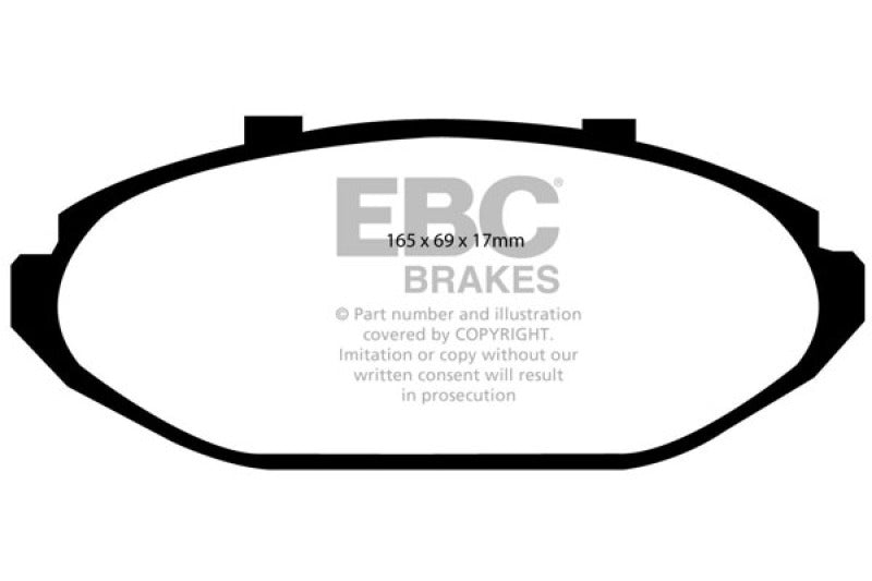 EBC YellowStuff Front Brake Pads - DP41615R