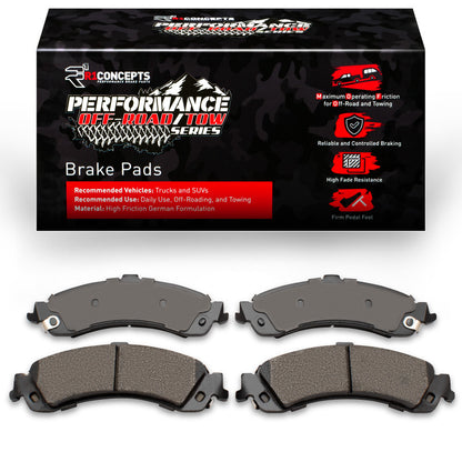 R1 00-06 GMC Sierra 1500 HD 4WD Rear Off-Road/Tow Brake Pads