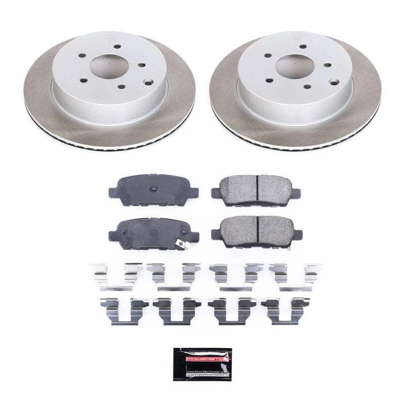 Power Stop 11-17 Nissan Quest Rear Semi-Coated Rotor Kit PowerStop