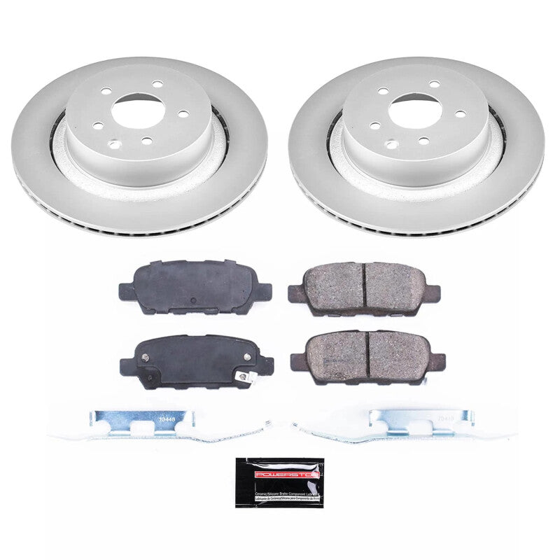 Power Stop 14-15 Infiniti Q60 Rear Z17 Coated Brake Kit PowerStop