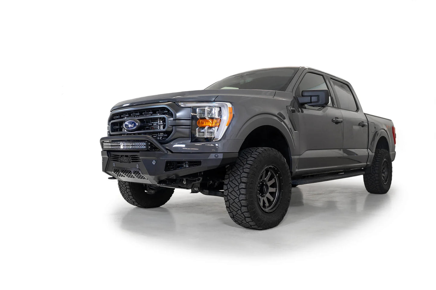 Addictive Desert Designs 2021-2023 Ford F-150 Honeybadger Front Bumper W/ Top Hoop - F197431040103 Addictive Desert Designs