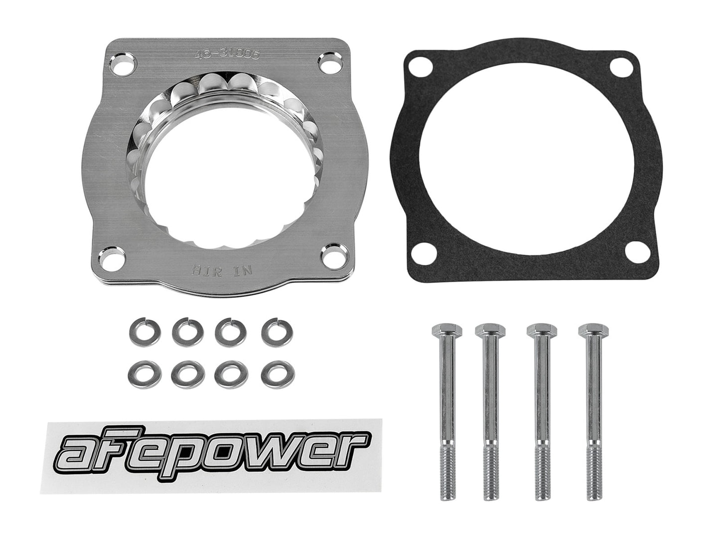 aFe BMW 545i/550i/645Ci/650i/750i/Li/X5 4.4i (E6X/E53) 03-09 V8-4.4/4.8L (N62) Silver Bullet Throttle Body Spacer 46-31006 aFe