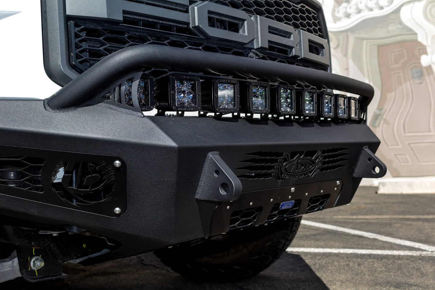 Addictive Desert Designs 2017-2020 Ford Raptor Honeybadger Front Bumper - F117432860103 Addictive Desert Designs