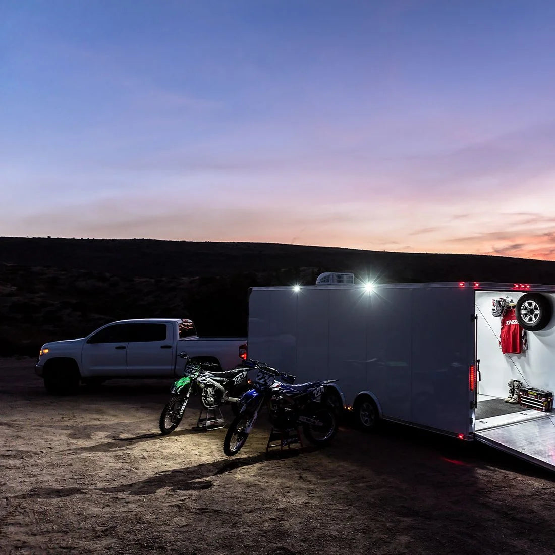 Rigid Industries SR-L Series Off-Road Spreader Pod 3 Wire Surface Mount with Amber Halo Pair - 53123 Rigid Industries