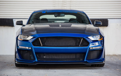 Anderson Composites 2018 - 2023 Ford Mustang Double-sided Type-GT5 Carbon Fiber Hood - AC-HD18FDMU-GT5-DS Anderson Composites