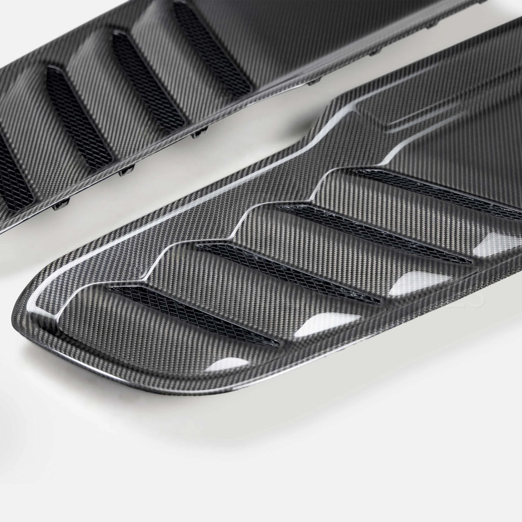 Anderson Composites 2021-2023 Ram TRX Type-OE Carbon Fiber Hood Vents (Pair) - AC-HV21DGTRX