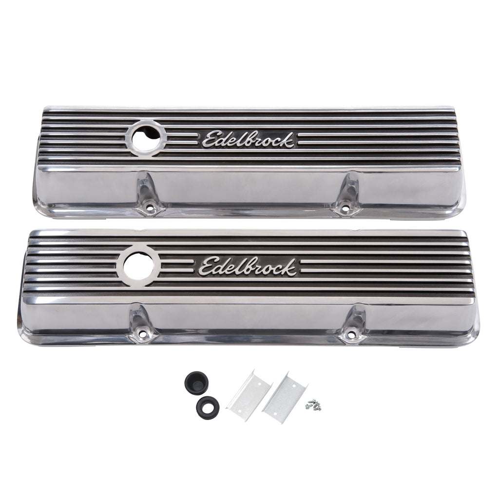 Edelbrock Elite Ii Valve Covers For Chevy 262-400 V8 1959-1986 - 4262