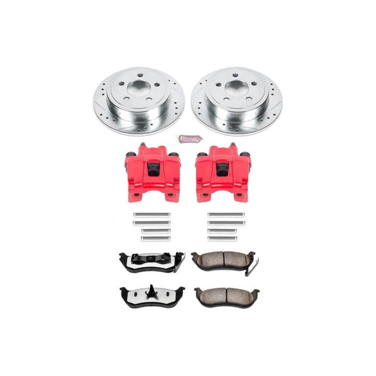 Power Stop 03-07 Jeep Liberty Front and Rear Semi-Coated Rotor Kit