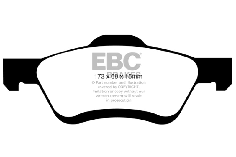 EBC YellowStuff Front Brake Pads - DP41709R EBC