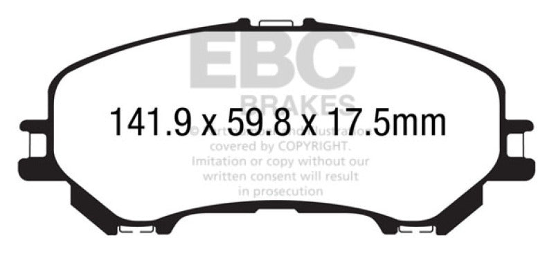 EBC YellowStuff Front Brake Pads - DP43032R EBC
