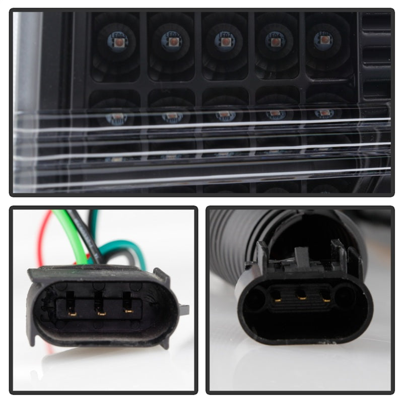 Spyder Ford F150 13-14 Xenon Model Only Light Bar Projector Headlights Blk PRO-YD-FF15013PL-SEQ-BK SPYDER