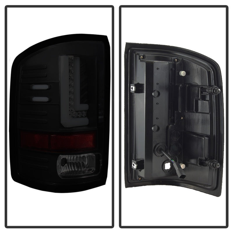 Spyder GMC Sierra 2016-2017 Light Bar LED Tail Lights - Black Smoke ALT-YD-GS16-LED-BSM SPYDER