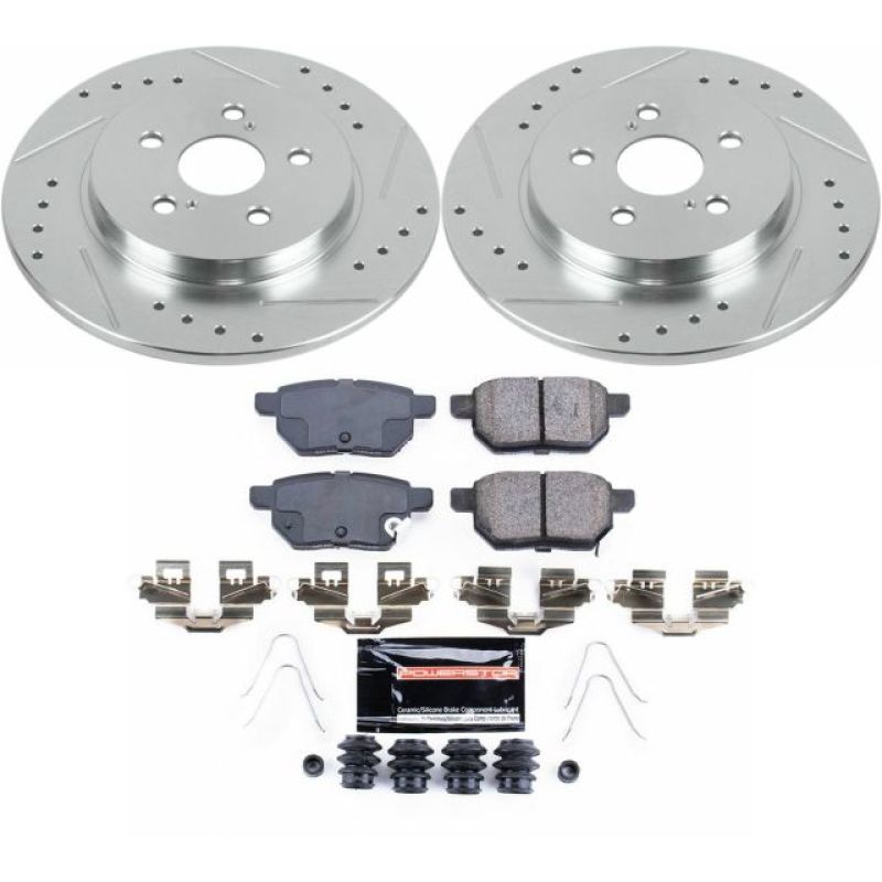 Power Stop 11-17 Lexus CT200h Rear Z23 Evolution Sport Brake Kit PowerStop