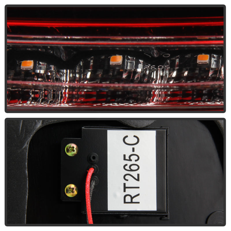 Spyder 08-11 Subaru Impreza WRX 4DR LED Tail Lights - Red Clear ALT-YD-SI084D-LED-RC SPYDER