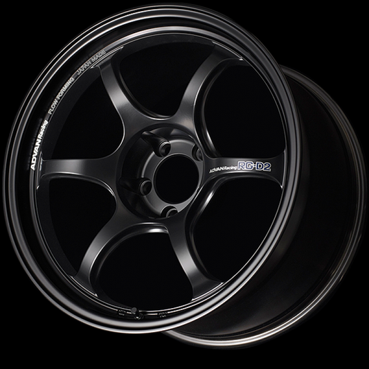 ADVAN Racing RG-D2 18x8.5 +42 5x112 Wheel - Semi Gloss Black - YAT8H42MSB