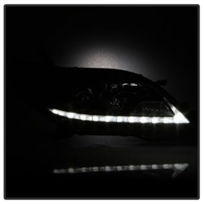 Spyder Toyota Sienna 2011-2014  Projector Headlights - DRL LED - Black PRO-YD-TSEN11-DRL-BK SPYDER