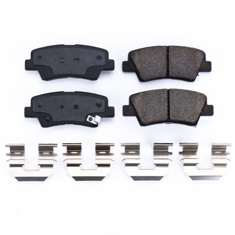 Power Stop 09-11 Hyundai Azera Rear Z17 Evolution Ceramic Brake Pads w/Hardware PowerStop