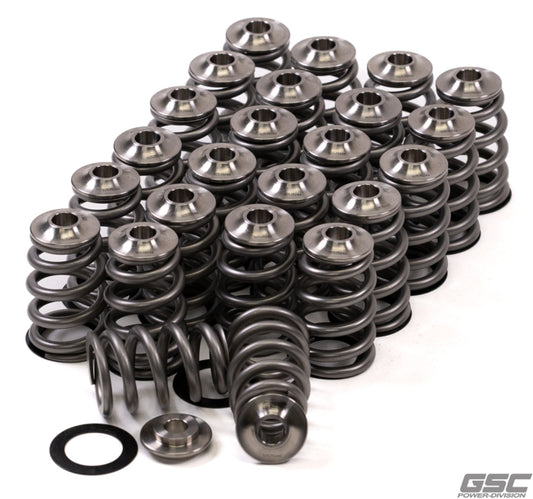 GSC P-D Nissan GTR VR38DETT Single Conical Valve Spring & Titanium Retainer Kit (Race Only) - 5089