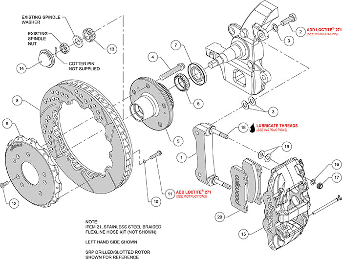Wilwood 140-12824 AERO6 Big Brake Front Kit – 14.25” – Black – 1997–2003 Ford F-150