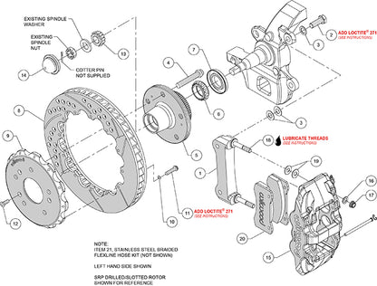 Wilwood 140-12824 AERO6 Big Brake Front Kit – 14.25” – Black – 1997–2003 Ford F-150