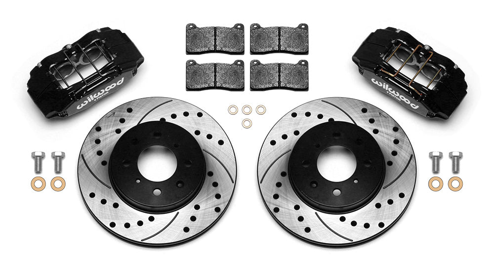 Wilwood DPHA Front Caliper & Rotor Kit Drilled Honda / Acura w/ 262mm OE Rotor