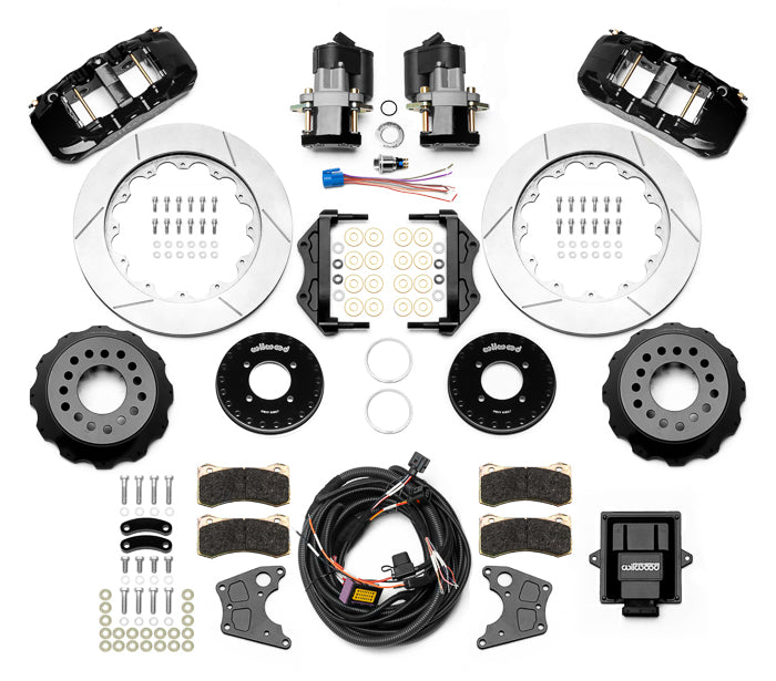 Wilwood 140-16167 AERO4 Rear Big Brake Electronic Parking Brake Kit