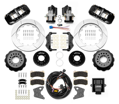Wilwood 140-16167 AERO4 Rear Big Brake Electronic Parking Brake Kit