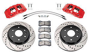 Wilwood 07-18 Chevy Silverado/GMC Sierra Aero6-DM Front Brake Kit - D&S - Red