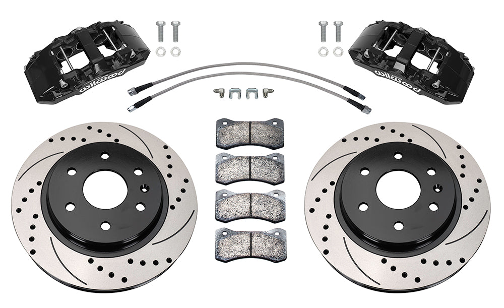 Wilwood 07-18 Chevy Silverado/GMC Sierra Aero6-DM Front Brake Kit - Slotted