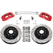 Load image into Gallery viewer, Wilwood 07-18 Jeep Wrangler (JK) Aero6-DM Front Brake Kit - D&amp;S - Red