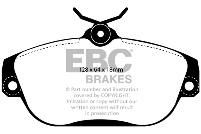 EBC YellowStuff Front Brake Pads - DP41095R