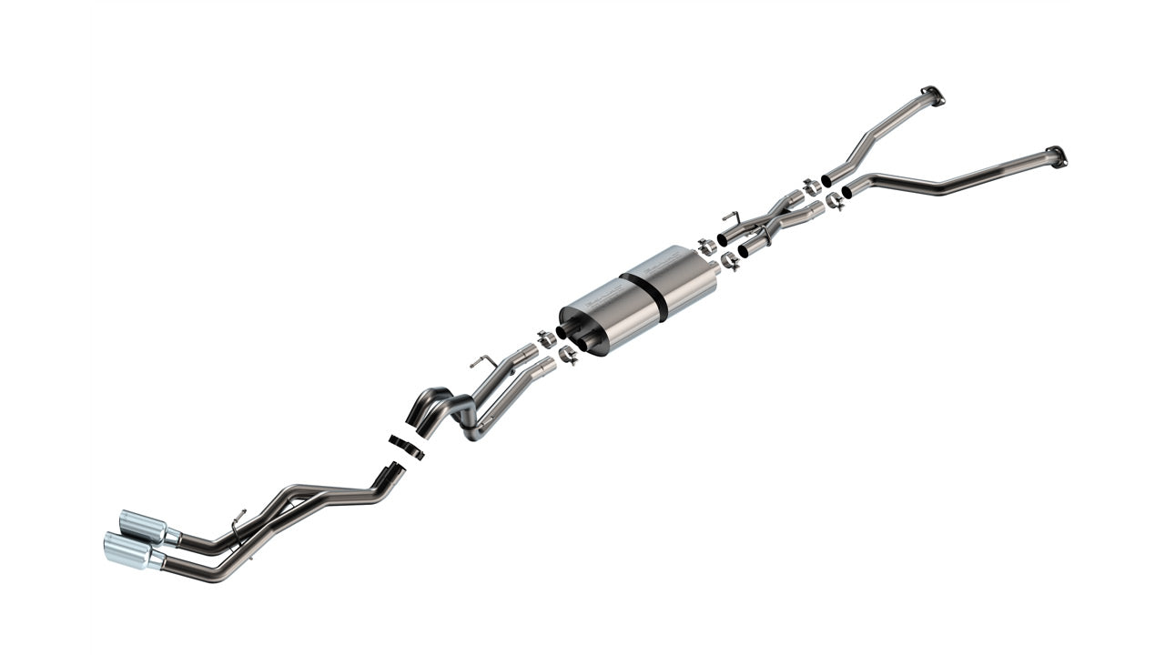 Borla 2022-2024 Toyota Tundra Cat-Back Exhaust System S-Type Part # 140939 Chrome Tip Borla