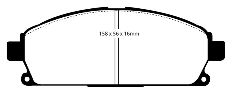 EBC YellowStuff Front Brake Pads - DP41247R EBC