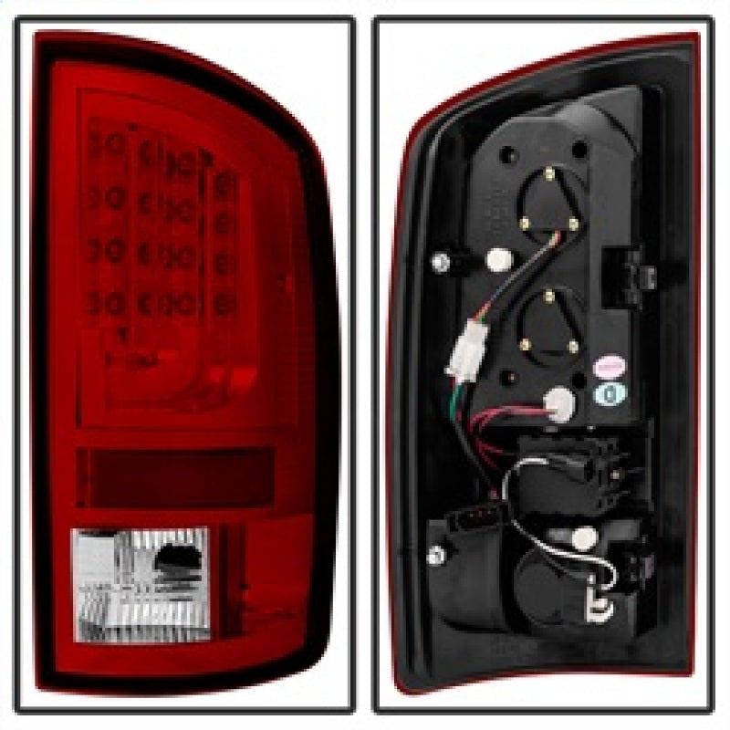 Spyder Dodge Ram 07-08 1500 Version 2 LED Tail Lights - Red Clear ALT-YD-DRAM06V2-LED-RC SPYDER