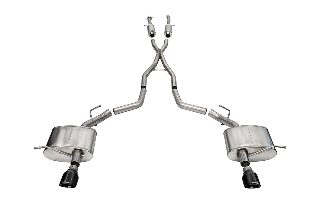 Corsa 11-14 Dodge Durango 5.7L V8 Black Sport Dual Rear Cat-Back Exhaust