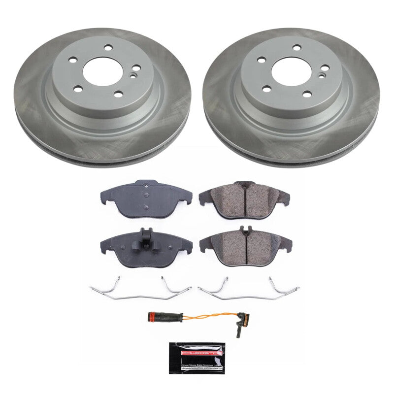 Power Stop 10-15 Mercedes-Benz GLK350 Rear Semi-Coated Rotor Kit PowerStop