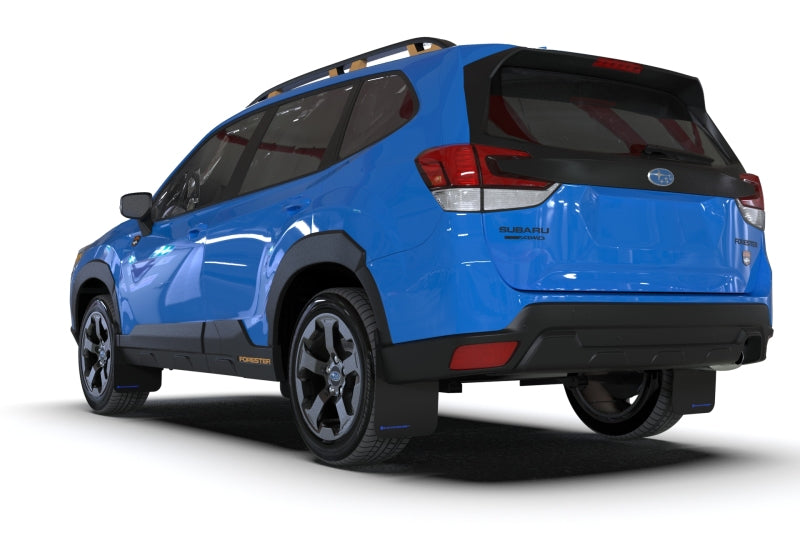 Rally Armor 2022 Subaru Forester (Incl. Wilderness) UR Black Mud Flap w/ Blue Logo