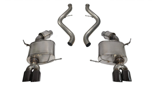 Corsa 08-12 BMW M3 E90 Black Sport Cat-Back Exhaust CORSA Performance