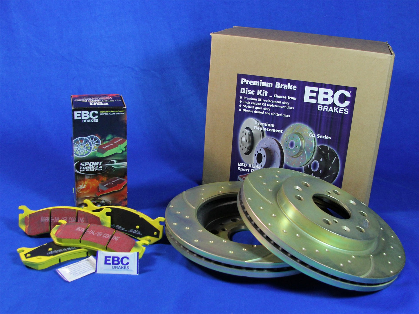 EBC Stage 5 YellowStuff Brake Pads and GD Rotors Kit - S5KF1018