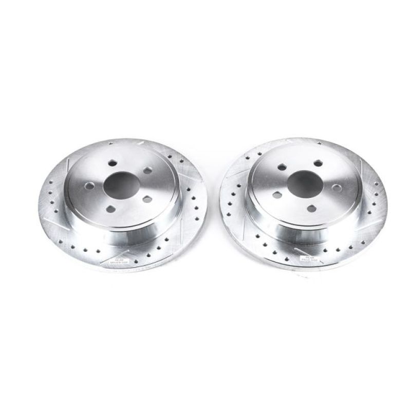 Power Stop 03-07 Chrysler PT Cruiser Rear Evolution Drilled & Slotted Rotors - Pair PowerStop