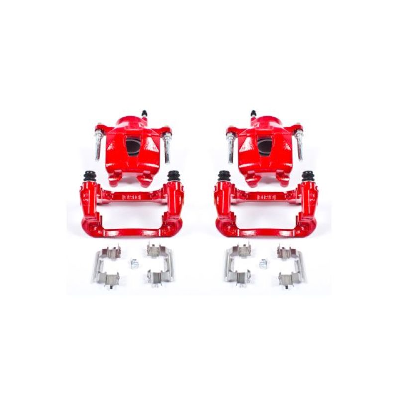 Power Stop 05-10 Scion tC Front Red Calipers w/Brackets - Pair PowerStop