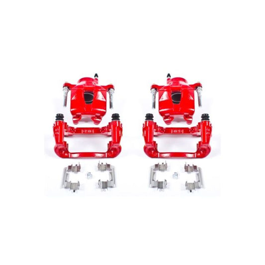 Power Stop 05-10 Scion tC Front Red Calipers w/Brackets - Pair PowerStop