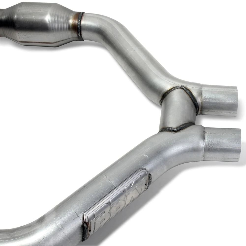 BBK Ford Mustang V6 High Flow Catted Short Mid H-Pipe For Long Tubes 15-17