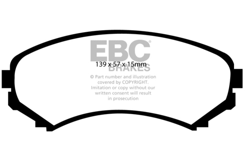 EBC YellowStuff Front Brake Pads - DP41619R