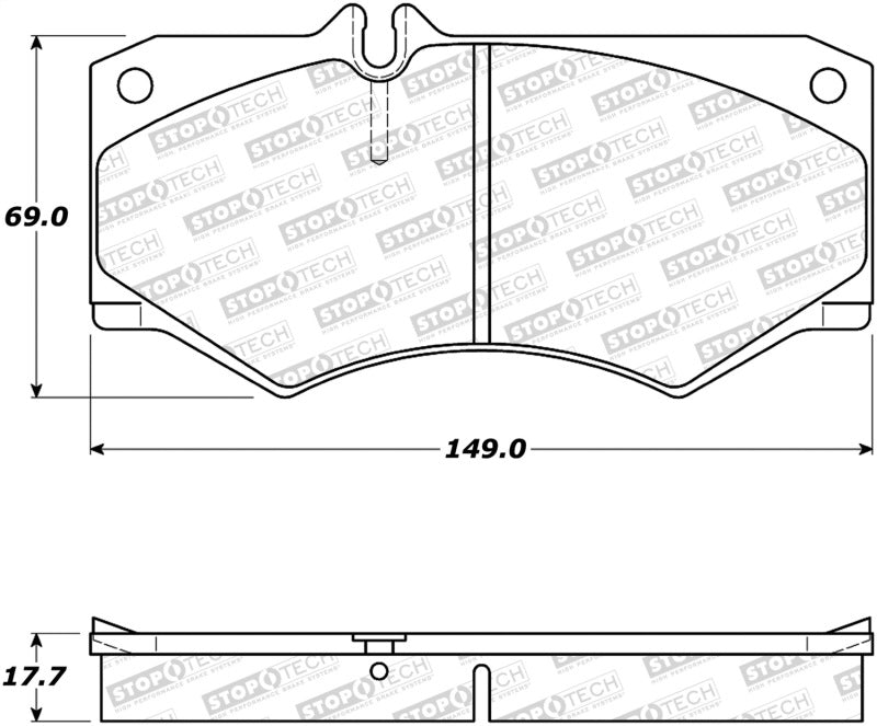 StopTech Premium Ceramic Brake Pads - 308.09270