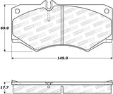 StopTech Premium Ceramic Brake Pads - 308.09270